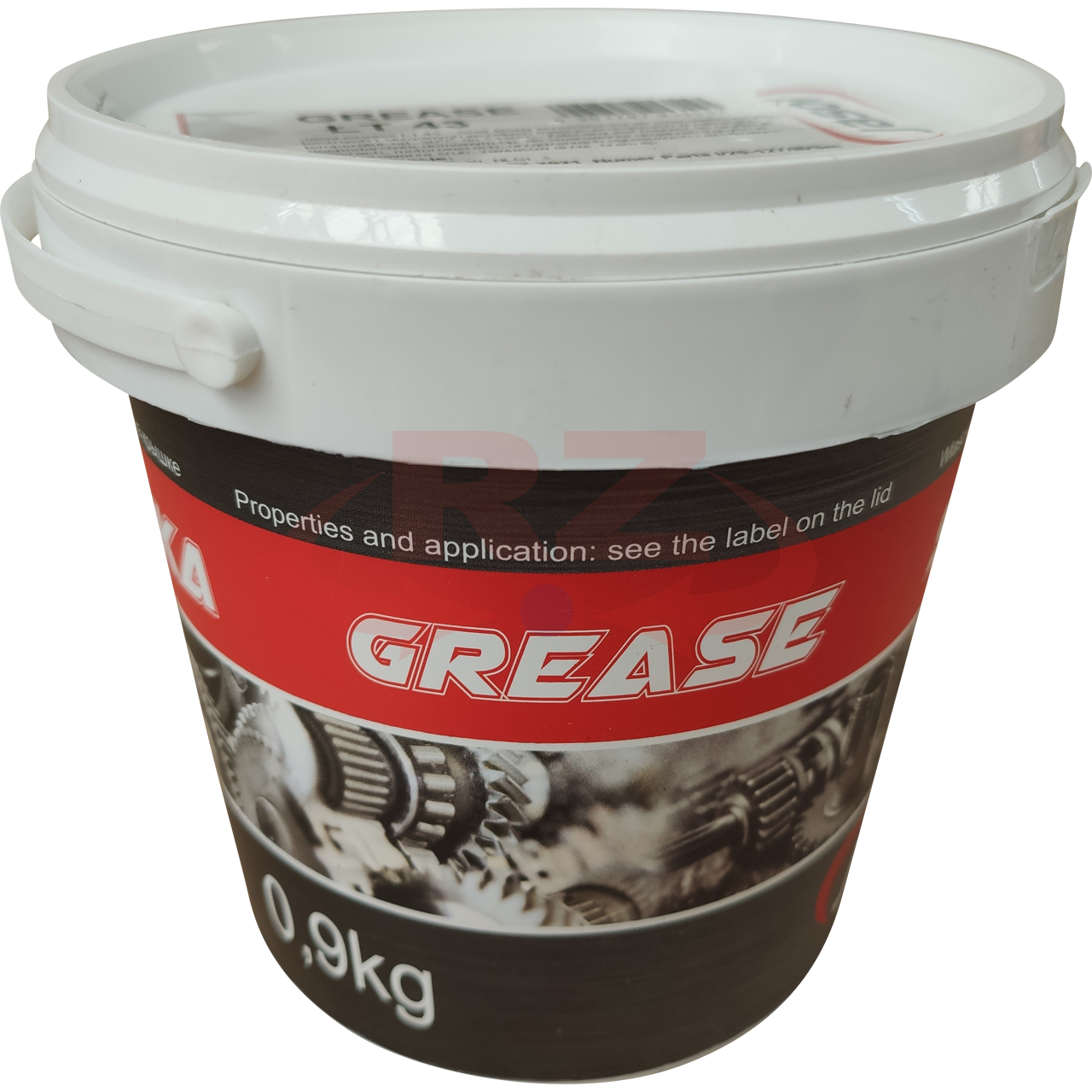 LT43  Lagerfett Grün 0,9 Kg Eimer, Lagerfett Lithium, (EN) resistant to water (0,9KG); -30/+130°C; DIN 51 502 K3K-30; NLGI 3