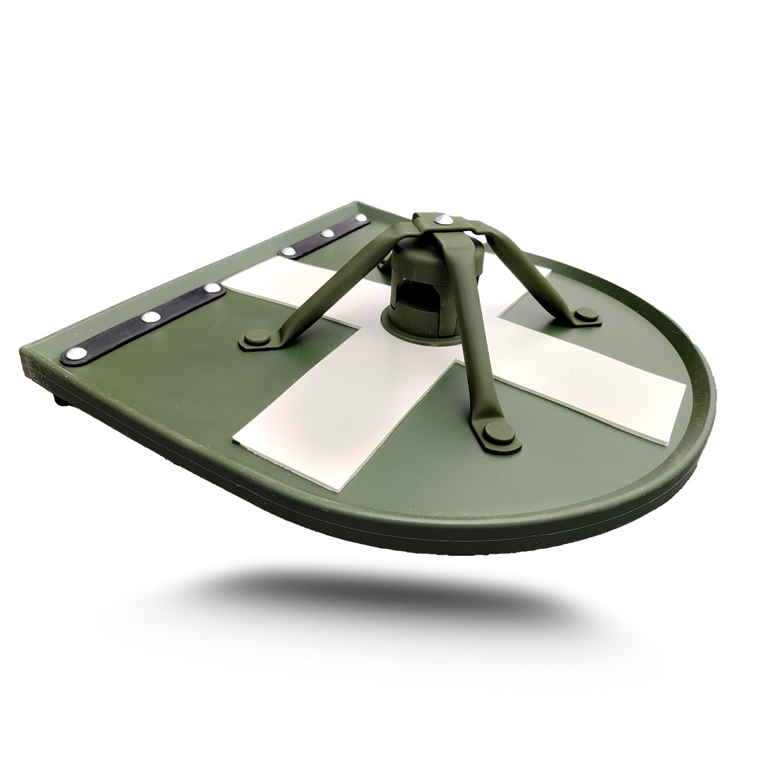 Leitkreuz NATO / Bundeswehr mit Leuchte ,Militär für Fahrzeug rückwärtiger Anbau NSN 2590-12-312-7209