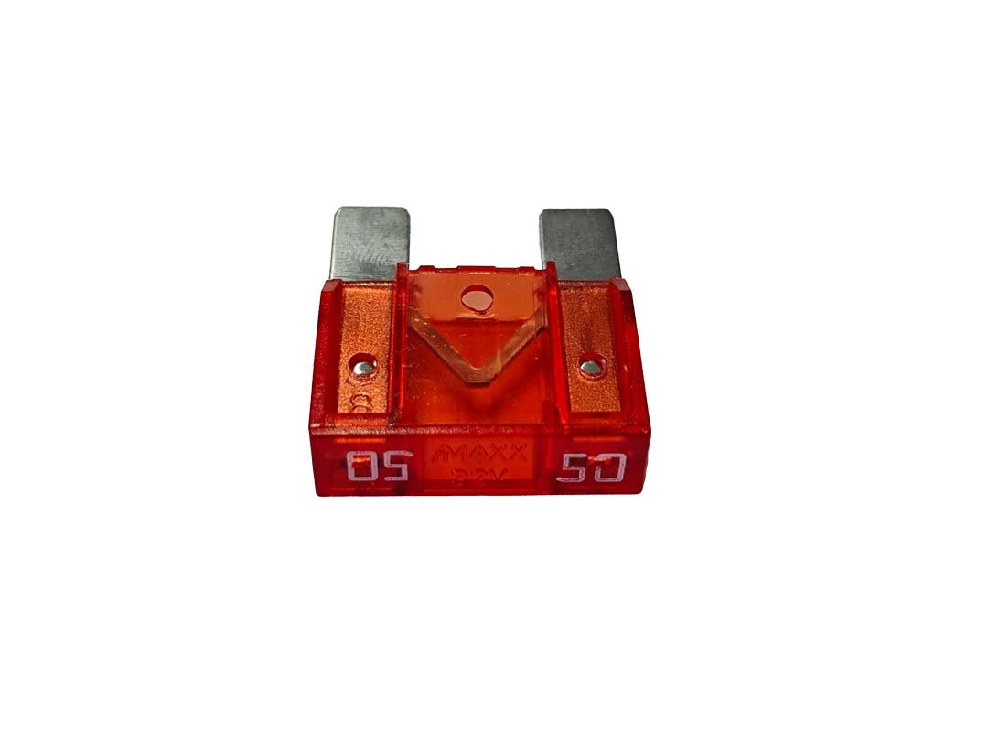 Flachstecksicherung 50A rot Maxi