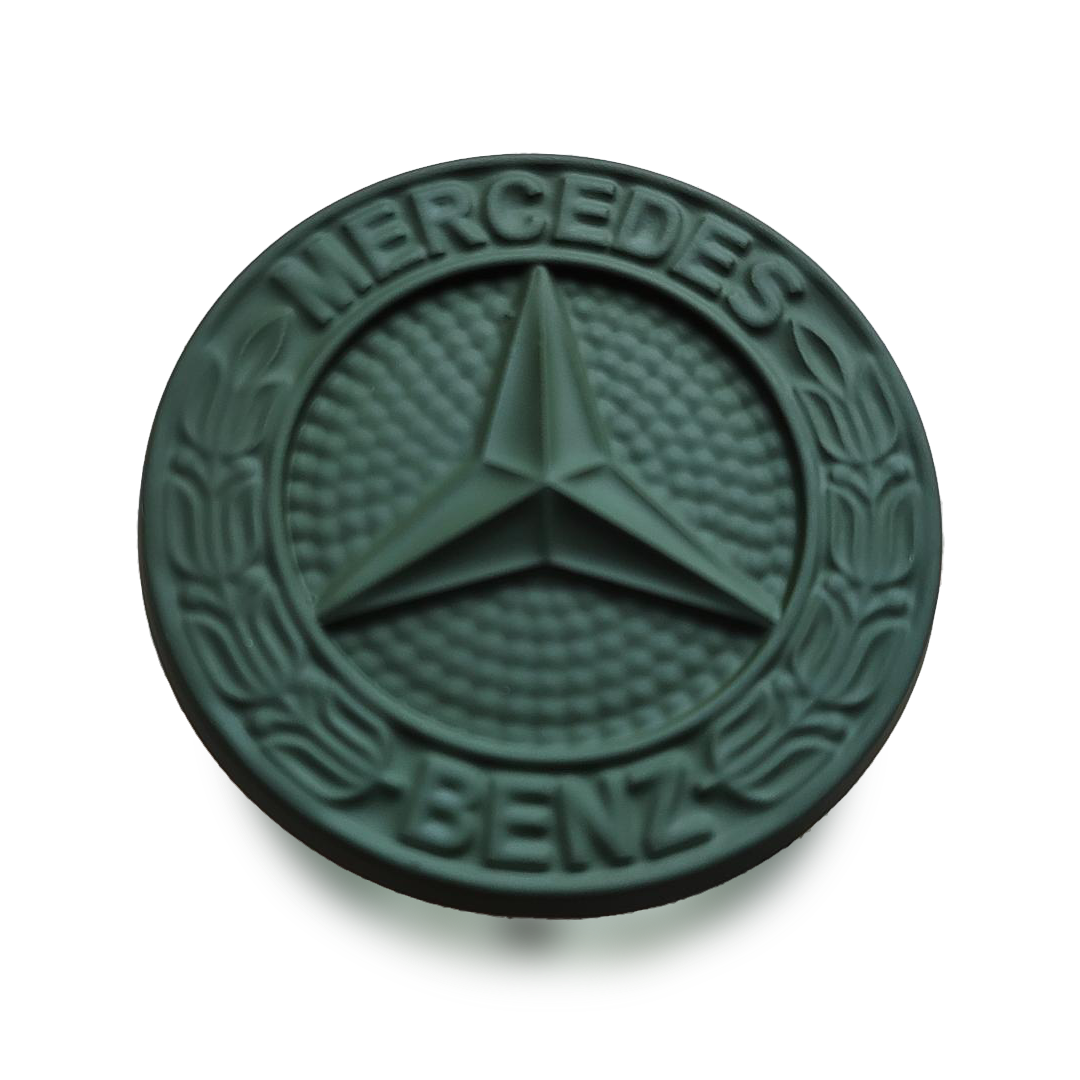 Mercedes Stern 42mm  lackiert Oliv Grün  für Motorhaube G Klasse Wolf W460 W461 W463